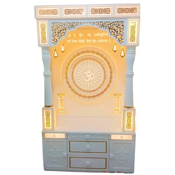 Corian Marble Mandir (Round Om Design)