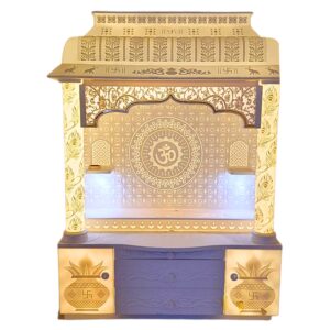 Corian Mandir With Backlight